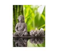 Buddha in meditation with a burning candle，Jigsaws Puzzles 1000 Pieces Classic Jigsaws Educational Games Toys，Best Gift for Adults and Kids（75x50cm）-K30
