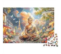 Buddha in Paris 1000 Piece Jigsaw Puzzle Highly Playable Puzzle Great Present for Kids & Adults 52x38cm/1000pcs