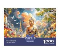 Buddha in ParisExquisite 1000-Piece Jigsaw Puzzles for Adults Containing A Wealth of Challenging Educational Puzzle Game Pieces - Designed to Be A Cherished Gift Jigsaw Puzzles for Adults And Kids 12