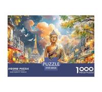 Buddha in ParisPremium Jigsaw Puzzles for Adults A 1000-Piece (Advanced) Challenging Educational Brain Game - An Engaging And Thoughtful Gift Idea for Adults And Older Kids Age 12 Years Up to Enjoy A