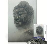 Buddha in The Mist Jigsaw Puzzles for Adults1000 Piece Mental Exercise Peaceful Fun Snug Lock Great Gift (38x26cm)