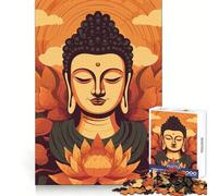 Buddha Indian for Adults 1000 Piece Jigsaw Puzzle Cognitive Workout Restful Escape No Rough Edges Ideal Present (38x52cm)