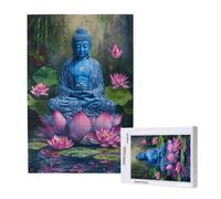 Buddha Jigsaw Puzzles for Adults 1500 Piece, Lotus Puzzles for Adults Wooden, Funny/Difficult/Impossible/Challenging Decompression Games, As a Birthday for Women and Men ML-384