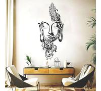 Buddha Mask Yoga Studio Office Wall Stickers Living Room Shakyamuni Prayer Religious Inspirational Wall Stickers