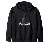 Buddha Matrix Art Zen Mindfulness Loving Kindness Meditation Zip Hoodie