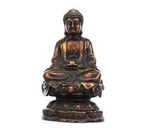 Buddha meditating figurine Bronze Consecration Bronze Tathagata Buddha Statue Of Sakyamuni Buddha Tathagata Sitting Buddha Town House Decorations To Ward Off Evil Spirits buddha st