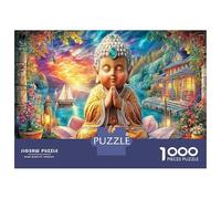 Buddha Meditation 1000 Piece Galaxy Premium Cardstock Jigsaw Puzzle Set Adult Jigsaws Fun Present Value Pack Educational Game Challenge Gift Idea 70x50cm/1000pcs