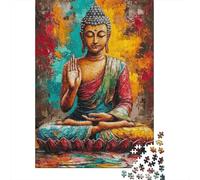 Buddha Meditation Art Family Puzzle Lovers Jigsaw 1000 Pieces Sturdy Paper Brain Training Puzzle Puzzle 52x38cm/1000pcs