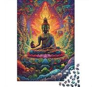 Buddha Meditation Art Thick Cardboard Jigsaw Puzzle Bundle Family Puzzle Lovers Brain Training Puzzle Gift for Jigsaw Puzzle Collectors 70x50cm/1000pcs