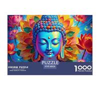 Buddha Meditation Art Well Made Cardboard Pieces Excellent for Brain Exercise, Memory Improvement And Mental Relaxation at Home 38x26cm/1000pcs