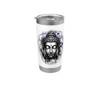 Buddha Meditation Indigo Stainless Steel Insulated Tumbler