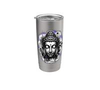Buddha Meditation Indigo Stainless Steel Insulated Tumbler