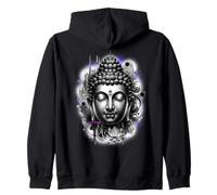 Buddha Meditation Indigo Zip Hoodie