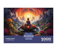 Buddha Meditation Scene Safe Cardboard Material Fun Challenging Experience, Great for Adults And Older Teenagers Alike 70x50cm/1000pcs