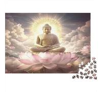 Buddha Meditation-spiritual Enlightenment Style 1000 Piece Jigsaws Featuring Artistic Design Favourites Jigsaw As Anti-stress Puzzles for Digital Detox Activities 38x26cm/1000pcs