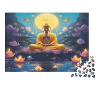 Buddha Meditation1000 Piece Impossible for Adults Games Gifts Kids Challenge JigsawSpiritual Zen Art Style