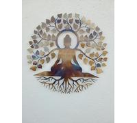 Buddha Metal Wall Art Decor - Spiritual Home Decor - Buddhist Art - Tree of Life - Meditation - Yoga - Spirituality - Healing - Gift (36)
