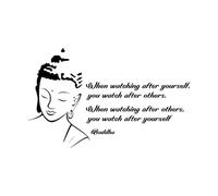Buddha Motivational Quote, Inspirational Buddha Wall Mural Art Decoration, Wall Decals Home Decoration Mural Vinyl Stickers Small - 42x68cm