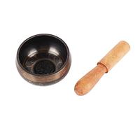 Buddha Music Bowl High Hardness Light Peach Wood Stick 8cm Diameter Spiritual Healing Music Bowl