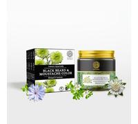 Buddha Natural Beard & Moustache Black Color (50 grams) - Plant Based Natural and Instant Color, No Ammonia - Get Natural Black Beard | Free from Harsh Chemicals
