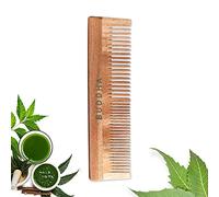 BUDDHA NATURAL Buddha Natural Dual Tooth Neem Kacchi Wooden Comb - Gentle Hair Care