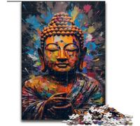 Buddha Oil Painting 1000 Piece Jigsaw Puzzle for Adults And Teenagers, Family Entertainment Toys Is Ideal As A Gift for The Whole Family (50x75cm)