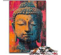 Buddha Oil Painting Jigsaw Puzzles for Adults Teenagers Jigsaws Puzzle, Challenging Game And Family Play Artists Collection, Fine Art for Age 14 Years Up (26x38cm)