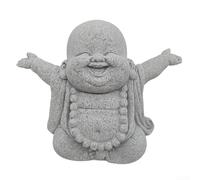 Buddha Outdoor Indoor Decor Piece Sturdy Sandstone Effect for Gardens and Homes