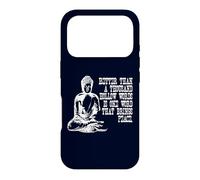 Buddha Peace Quote Zen Buddhist Wisdom Meaningful Speech Case for iPhone 17 Pro