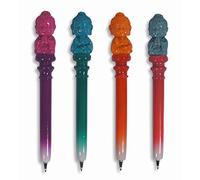 Buddha Pens Assorted Happy Praying Blessing (Set of 4)