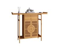 Buddha Pooja Meditation Altar Table for Home Spiritual Prayer, Greek & Catholic Shrines, 47.2" Ancestral Counter for Saints and Loved Ones