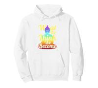 Buddha Quote Mindfulness Zen What We Think We Become Pullover Hoodie