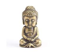 Buddha Sculpture,Pure Copper Sakyamuni Buddha Sculpture, Mini Retro Chinese Ancient Bronze Statue Of Buddha, Key Rings Car Pendant, Home Decor Buddha Craft