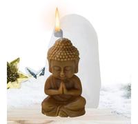 Buddha Shaped Candle Maker - Buddha Candle Molds Silicone | Buddha Cement Statue Silicone Moulds | Decorated Resin Craft Molds, Buddha Mold for Handcraft Candle Making | Gypsum Cement Statue