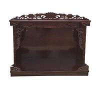 Buddha Shrine Altar Table - Wall-Mounted Temple for Meditation with Three Saints, God of Wealth, Guan Gong, Guanyin - Chinese Fengshui Statue Display Cabinet