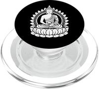 Buddha Silhouette Lotus Position PopSockets PopGrip for MagSafe