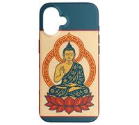 Buddha Sitting on Lotus Flower Spiritual Calm Meditative Case for iPhone 16