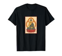Buddha Sitting on Lotus Flower Spiritual Calm Meditative T-Shirt