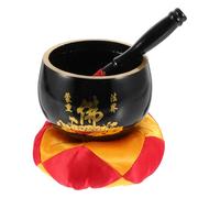 Buddha Sound Bowl 3.5 Inch Black Copper Practice Bowl | Therapeutic Portable Set, Simple Style for Men and Women, Traveling or Vacation Use