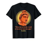 Buddha Spiritual Quote Buddhism Value Graphic T-Shirt, Men, Black, L
