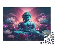 Buddha Statue 1000 Piece Jigsaw Puzzle for Adult Kids Toy Intellectual Game Educational Game for Adult Child Stress Relief Home Decoration Jigsaw Puzzles 1000pcs (75x50cm)