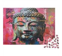 Buddha Statue 1000 Piece Jigsaw Puzzle for Adult Kids Toy Intellectual Game Educational Game for Adult Child Stress Relief Home Decoration Jigsaw Puzzles for Stress Relief 1000pcs (75x50cm)