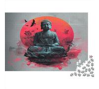 Buddha Statue 1000 Piece Jigsaw Puzzle for Adult Kids Toy Intellectual Game Educational Game for Adult Child Stress Relief Home Decoration Jigsaw Puzzles 1000pcs (75x50cm)
