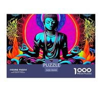 Buddha-Statue 1000 Piece Jigsaw Puzzle for Adults And Kids - Zen Decor Premium Quality, Rewarding, DIY Wall Decor, 'What Happens Next' 70x50cm/1000pcs