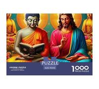 Buddha-Statue 1000 Piece Jigsaw Puzzle for Adults And Kids - Zen Decor Premium Quality, Rewarding, DIY Wall Decor, 'What Happens Next' 70x50cm/1000pcs