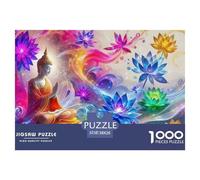 Buddha-Statue 1000 Piece Jigsaw Puzzle for Adults And Kids - Zen Decor Unique, Premium Quality, Gift, DIY Wall Decor 38x26cm/1000pcs