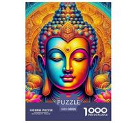 Buddha-Statue 1000 Piece Jigsaw Puzzle For Adults Challenging Game Stress Relief Puzzle Exercise The Memory of The Brain for The Whole for Women, Gifts for Men 38x26cm/1000pcs