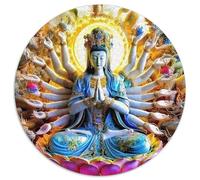 Buddha-Statue 1000 Piece Jigsaw Puzzle For Adults Challenging Game Stress Relief Puzzle Exercise The Memory of The Brain for Adults And Kids, Age 12 Years Up 1000pcs (67.5x67.5cm)