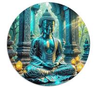Buddha-Statue 1000 Piece Jigsaw Puzzle For Adults Challenging Game Stress Relief Puzzle Exercise The Memory of The Brain for Adults And Kids, Age 12 Years Up 1000pcs (67.5x67.5cm)