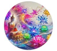 Buddha-Statue 1000 Piece Jigsaw Puzzle For Adults Challenging Game Stress Relief Puzzle Exercise The Memory of The Brain for Adults And Kids, Age 12 Years Up 1000pcs (67.5x67.5cm)